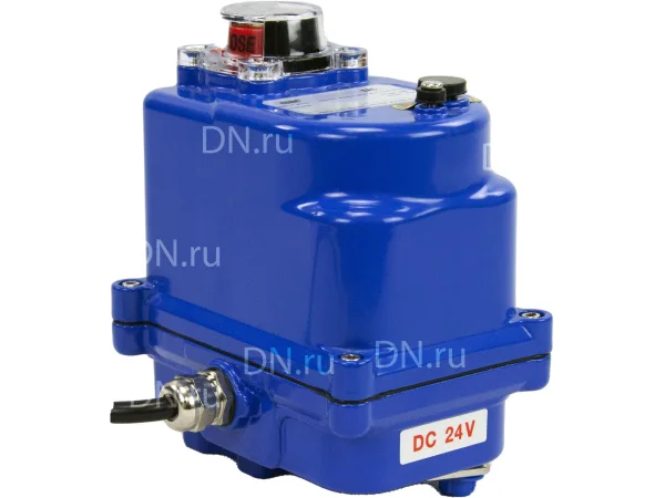 Электропривод четвертьоборотный DN.ru QT-N-003EM-O1-24VDC-У1 blue 24В
