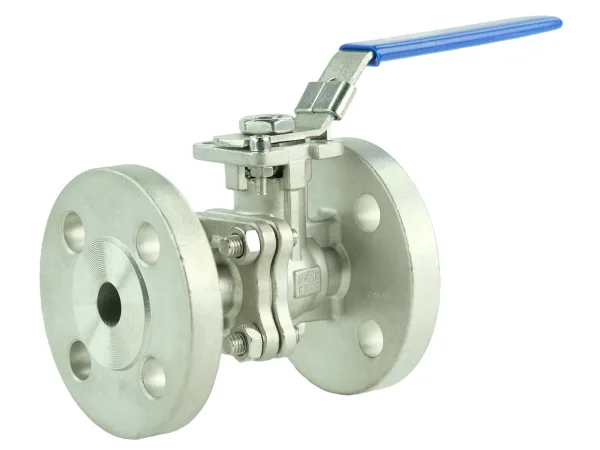 Кран шаровой DN.ru BV3232P(2pc)-FP-F-ISO-H Ду15 Ру40, корпус - нержавеющая сталь 316, уплотнение - PTFE, полнопроходной фланцевый с ISO-фланцем и рукояткой, 9х9, F03/F04