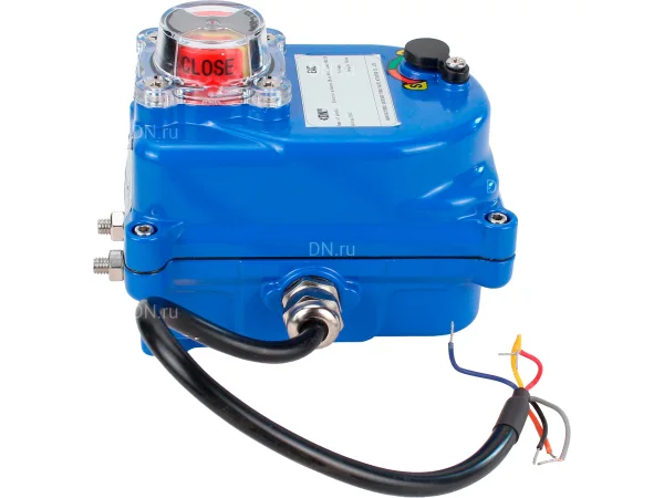 Электропривод четвертьоборотный DN.ru QT-N-003EM-O1-12VDC-У1 blue 12В
