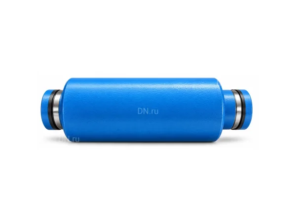 Компенсатор сильфонный осевой DN.ru CB-3121-GR Ду25 PN16 сильфон - нержавеющая сталь AISI 304, патрубки - низкоуглеродистая сталь Q235, под грувлок, с защитным кожухом и внутренним экраном
