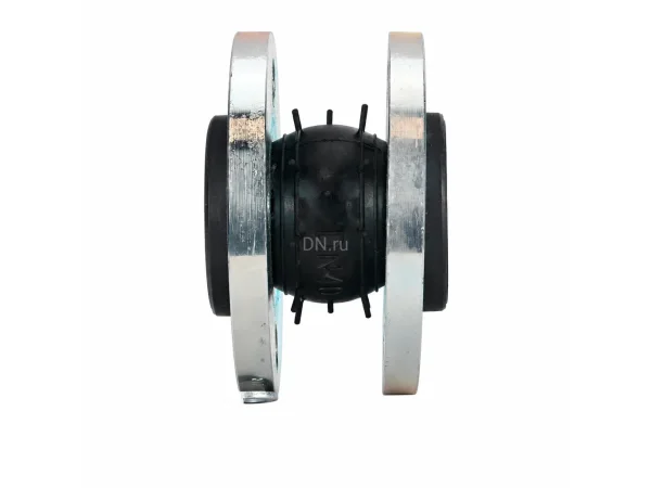 Компенсатор резиновый DN.ru CRL-E25-F Ду32 Ру25, резиновая вставка (корпус) - EPDM, тип присоединения - фланцевый, материал фланцев - сталь углеродистая оцинкованная, со скользящими фланцами и ограничителями хода