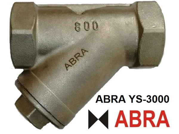 Фильтр сетчатый нержавеющий резьбовой ABRA-YS-3000-SS316-008