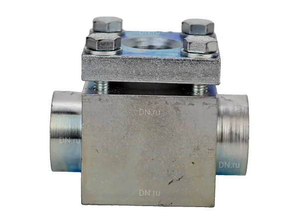Стекло смотровое DN.ru SG1-21G-T тип В ГОСТ 21836-2021 Ду25 Ру40 одностороннее, материал - углеродистая сталь, резьбовое