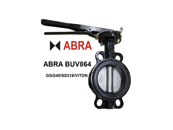 Затвор поворотный ABRA-BUV-VF864D032/040G Ру16 с редуктором VITON**