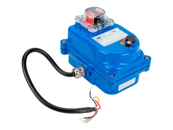 Электропривод четвертьоборотный DN.ru QT-N-003EM-O1-12VDC-У1 blue 12В