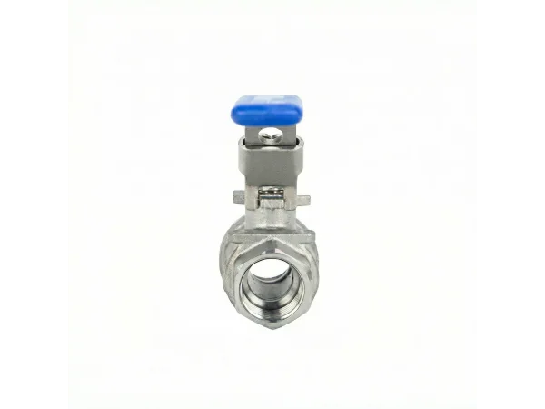 Кран шаровой DN.ru BV3232P(2pc)-FP-T-H Ду15 Ру140 полнопроходной двухходовой, нержавеющая сталь 316, внутренняя резьба, уплотнение - PTFE, ручка-рычаг