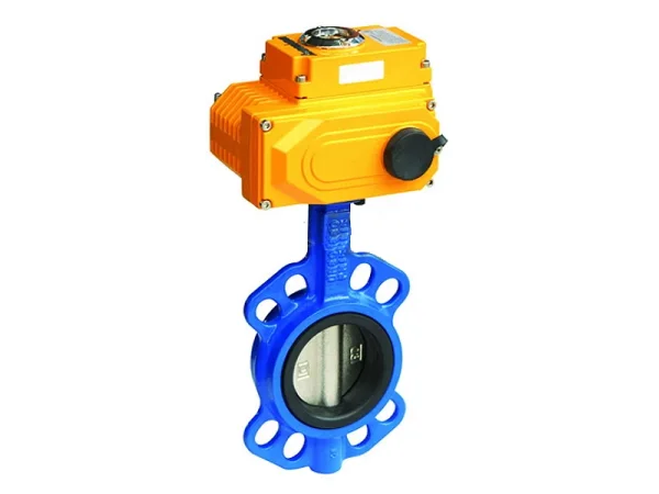 Затвор дисковый поворотный Tecofi VPI4449 Ду40 PN16 межфланцевый, корпус - ковкий чугун EN-GJS-500-7, диск - нержавеющая сталь AISI 316, уплотнение - EPDM, с электроприводом DN.ru-005 220В (0-10 В)