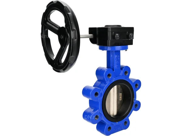 Затвор дисковый поворотный DN.ru WBV1616N-2W-Fb-H Ду50 PN16 LUG межфланцевый, корпус - чугун QT450, диск - чугун QT450, уплотнение - NBR, с редуктором HAM RQN1-180Z-T40