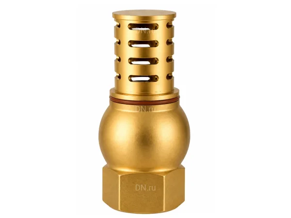 Клапан обратный DN.ru 1/2″ Ду15 PN16 резьбовой, донный, корпус - латунь ЛС59-1, уплотнение - NBR, со щелевым фильтром (VCI0000-T)