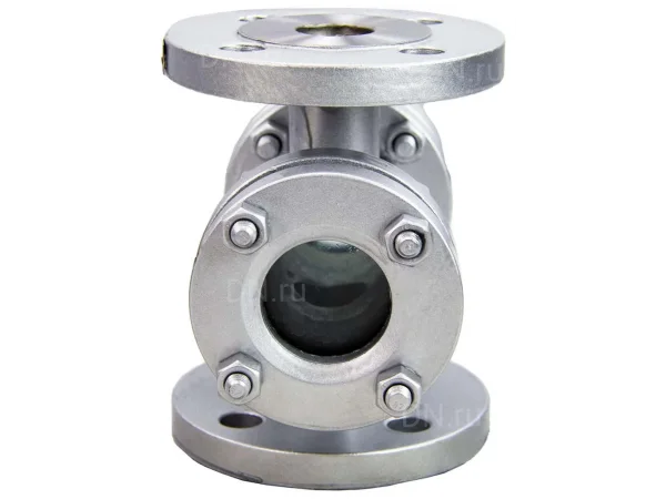 Стекло смотровое DN.ru SG2-34G-F тип В ГОСТ 21836-2021 Ду32 Ру40, углеродистая сталь, фланцевое