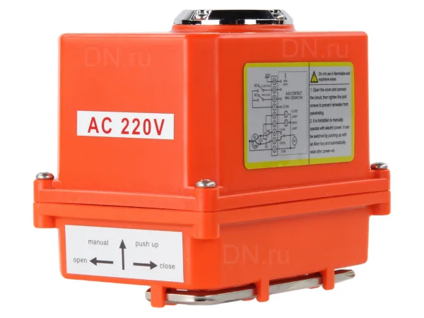 Электропривод четвертьоборотный DN.ru QT-N-003EM-O1-220VAC-У1 MINI 220В