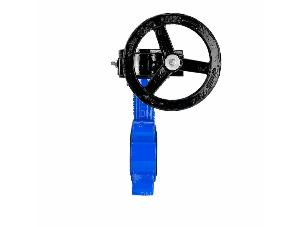 Затвор дисковый поворотный DN.ru WBV1631E-2W-Fb-H Ду80 Ру16 LUG межфланцевый, корпус - чугун QT450, диск - нержавеющая сталь AISI 304, уплотнение - EPDM, с редуктором RDN RQN1-150Z-T24