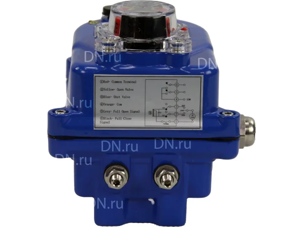 Электропривод четвертьоборотный DN.ru QT-N-003EM-O1-220VAC-У1 blue 220В