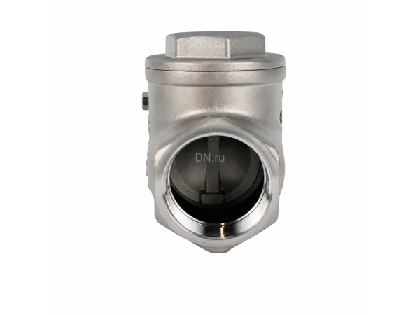 Клапан обратный DN.ru 1″ Ду25 Ру16 ZGY резьбовой, поворотный, корпус - нержавеющая сталь CF8/AISI 304, диск - нержавеющая сталь CF8/AISI 304, уплотнение - PTFE (VCT3131-T)