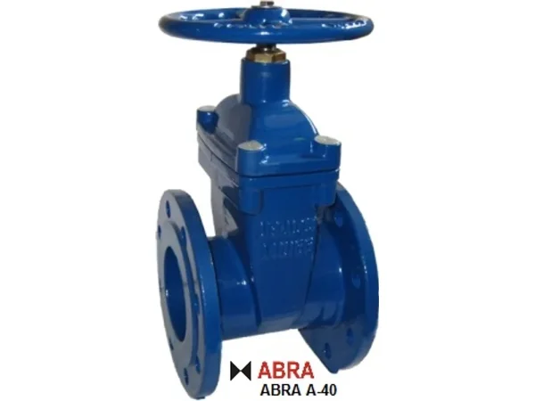 Задвижка обрезиненная ABRA A4016-040 L=140 мм, тип 30вч39р (30ч39р)