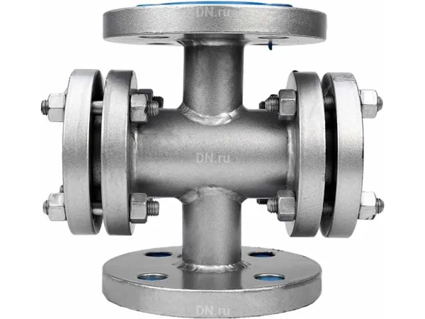 Стекло смотровое DN.ru SG2-32S-F тип В ГОСТ 21836-2021 Ду32 Ру40 нержавеющая сталь 316, фланцевое