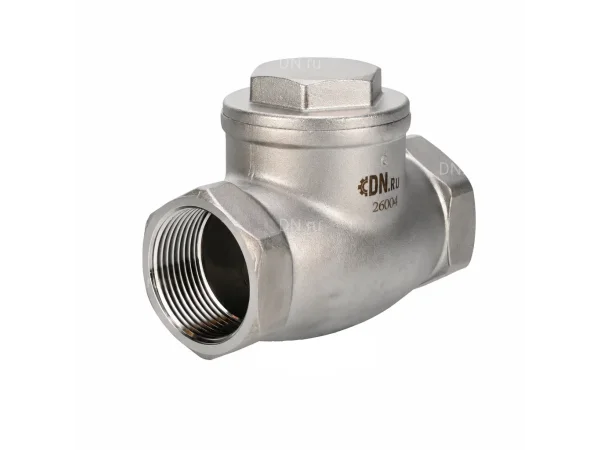 Клапан обратный DN.ru VCT3232-T DN 40 / Ду 40 PN 16 резьбовой AISI 316 PTFE