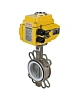 Затвор дисковый поворотный DN.ru WBV3232P-2W-Fb-H Ду50 Ру16, корпус - нержавеющая сталь 316L, диск - нержавеющая сталь 316L, уплотнение - PTFE, с электроприводом DN.ru QT-N-008EM-O1-220VAC-У1 220В Нижний Новгород