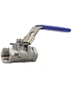 Кран шаровой DN.ru BV3232P-SP-T-H Ду8 Ру63 стандартнопроходной двухходовой, нержавеющая сталь SS316, внутренняя резьба, уплотнение - PTFE, ручка-рычаг Нижний Новгород