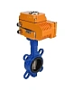 Затвор дисковый поворотный DN.ru WBV1432N-2W-Fb-H Ду100 Ру16, корпус - чугун GGG50, диск - нержавеющая сталь 316L, уплотнение - NBR, с электроприводом DN.ru QT-N-008EM-1-24VAC-У1 Нижний Новгород