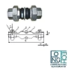 Гибкая вставка (компенсатор) компенсатор резьбовой ABRA-EJS-30 EPDM DN 15-50, PN 10 Нижний Новгород