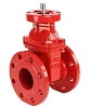 Задвижка клиновая 30ч939р (аналог МЗВ) DN.ru GVWN1414E-2W-F Ду80 Ру16 двусторонняя, фланцевая, клин - обрезиненный, шпиндель - невыдвижной, корпус - чугун, уплотнение - EPDM, с голым штоком, цвет - красный Нижний Новгород