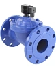 Клапан электромагнитный DN.ru VS610-EF-NC-220VAC Ду80 Ру10, соленоидный двухходовой, корпус - чугун, уплотнение - EPDM, фланцевый, нормально-закрытый, пилотный, катушка - 220В Нижний Новгород