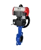 Затвор дисковый поворотный DN.ru WBV1132N-2W-Fb-H Ду65 Ру16, корпус - чугун GG25, диск - нержавеющая сталь 316L, уплотнение - NBR, с пневмоприводом PA-DA-065 двойного действия, пневмораспределителем 4М310-08 220В NAMUR, ручным дублером MON1-250-T26-ISO Нижний Новгород