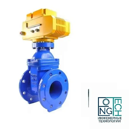 Задвижка чугунная фланцевая 30ч939р с обрезиненным клином EPDM Ду 50-500 Ру10/16 с электроприводом Benarmo Задвижка чугунная фланцевая 30ч939р с обрезиненным клином EPDM Ду 50-500 Ру10/16 с электроприводом Benarmo Нижний Новгород