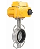 Затвор дисковый поворотный DN.ru WBV3232V-2W-Fb-H Ду100 Ру16, корпус - нержавеющая сталь 316L, диск - нержавеющая сталь 316L, уплотнение - Viton, с электроприводом DN.ru QT-N-008EM-A1-220VAC-У1 (4-20мА) HARK Нижний Новгород