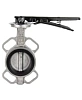 Затвор дисковый поворотный DN.ru WBV3232N-2W-Fb-H Ду80 Ру16 межфланцевый, корпус - нержавеющая сталь 316L, диск - нержавеющая сталь 316L, уплотнение - NBR, с рукояткой, квадрат 9х9, F05 Нижний Новгород