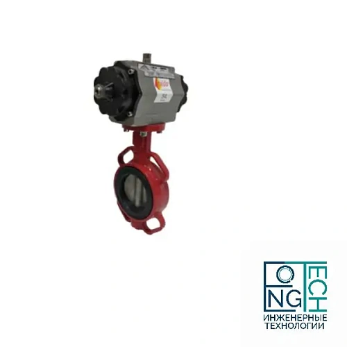 Затвор поворотный межфланцевый с пневмоприводом ABRA 866 двойного действия Quifer KP (-29°C...+80°C) Ду 32-300 Затвор поворотный межфланцевый с пневмоприводом ABRA 866 двойного действия Quifer KP (-29°C...+80°C) Ду 32-300 Нижний Новгород