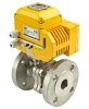 Кран шаровой DN.ru BV3232P(2pc)-FP-F-ISO-H Ду25 Ру40, корпус - сталь 316, уплотнение - PTFE, полнопроходной фланцевый с электроприводом QT-N-003EM-O1-220VAC-У1 Нижний Новгород