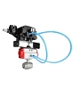 Кран шаровой DN.ru BV3232P(2pc)-FP-T-ISO-H Ду20 Ру63, полнопроходной внутренняя резьба, нержавеющая сталь SS316, уплотнение - PTFE, с пневмоприводом PA-DA-052 двойного действия и с электропневматическим поворотным позиционером YT-1000RSN с обратной связью Нижний Новгород