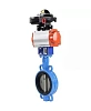 Затвор дисковый поворотный DN.ru WBV1432N-2W-Fb-H Ду300 Ру16, корпус - чугун GGG50, диск - нержавеющая сталь 316L, уплотнение - NBR, с пневмоприводом DN.ru PA-SA-210 с возвратными пружинами, с БКВ APL-510N-EX Нижний Новгород