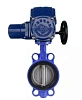 Затвор дисковый поворотный DN.ru WBV1432E-2W-Fb-H Ду125 Ру16, корпус - чугун GGG50, диск - нержавеющая сталь 316L, уплотнение - EPDM, с электроприводом DN.ru QT-EX-010M-O2-380VAC-У1 380В Нижний Новгород