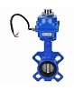 Затвор дисковый поворотный DN.ru WBV1432E-2W-Fb-H Ду40 Ру16, корпус - чугун GGG50, диск - нержавеющая сталь 316L, уплотнение - EPDM, с электроприводом DN.ru QT-N-003EM-O1-220VAC-У1 blue 220В Нижний Новгород